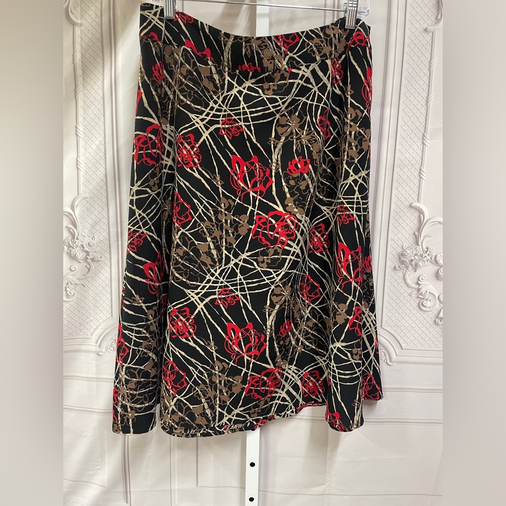 Sag Harbor Vintage Floral A-Line Whimsy Size 12 Skirt